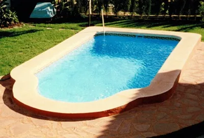 Modelo C-6 piscina de fibra de vidrio