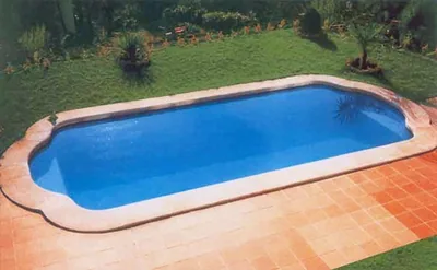 Modelo C-8 piscina de fibra de vidrio