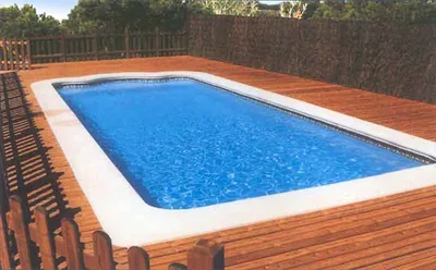 Modelo C-9 piscina de fibra de vidrio