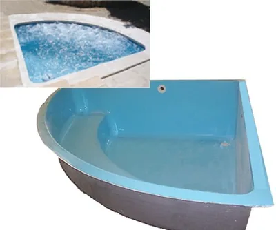 Modelo R-2 piscina de fibra de vidrio
