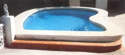 Modelo R-6 piscina de fibra de vidrio