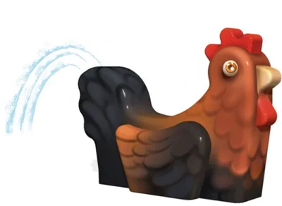 Rooster (Medium) – AquaFarm Aquatic Figure