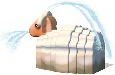 Sheep (Small) – AquaFarm Aquatic Figure