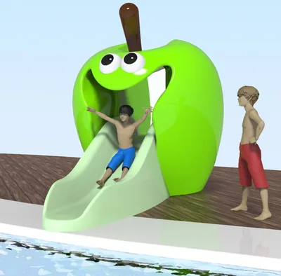 Apple 750 – Happy Fruits Water Slide