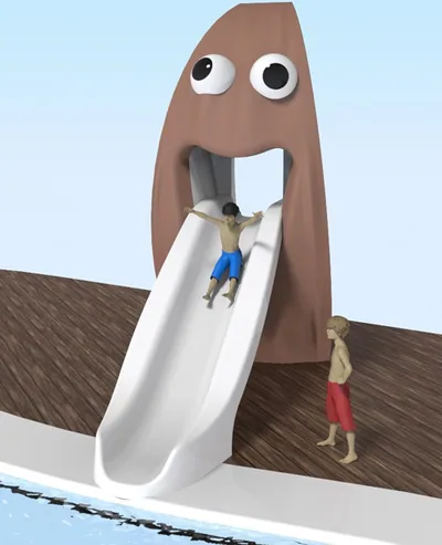 Coconut 1600 – Happy Fruits Water Slide