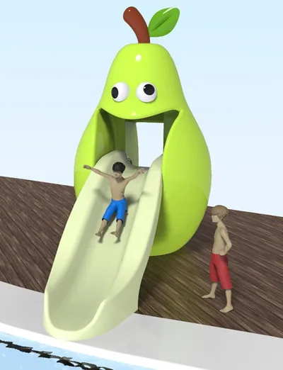 Pear 1200 – Happy Fruits Water Slide