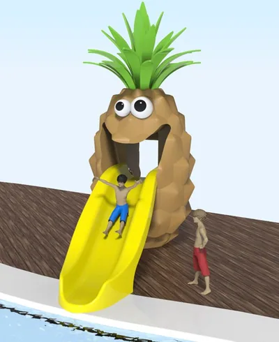 Pineapple 1200 – Happy Fruits Water Slide