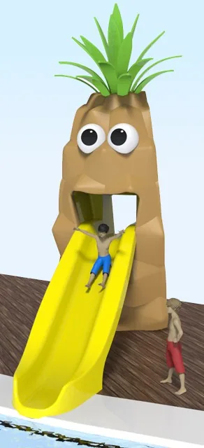 Pineapple 1600 – Happy Fruits Water Slide