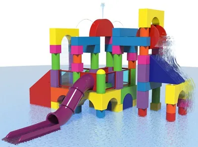 Baule Spray Blocks – Interactive Aquatic Play Structure