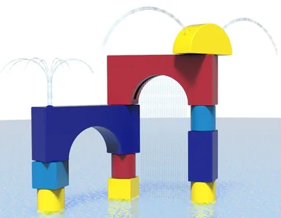 Arcade Spray Blocks – Aquatic Play Element