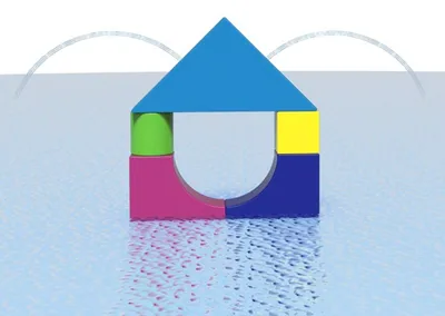 House Spray Blocks – Aquatic Play Element