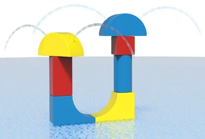 Twins Spray Blocks – Aquatic Play Element
