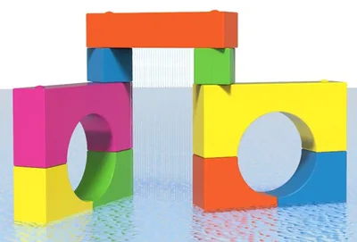 Passage – Spray Blocks Aquatic Play Element