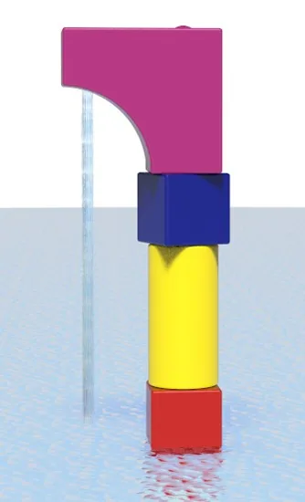 Totem – Spray Blocks Aquatic Play Element