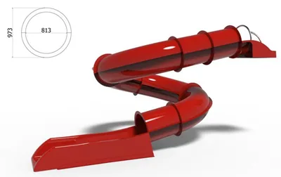 Bucle simple 360 – 16,45 m – Tobogán hidrotubo compacto